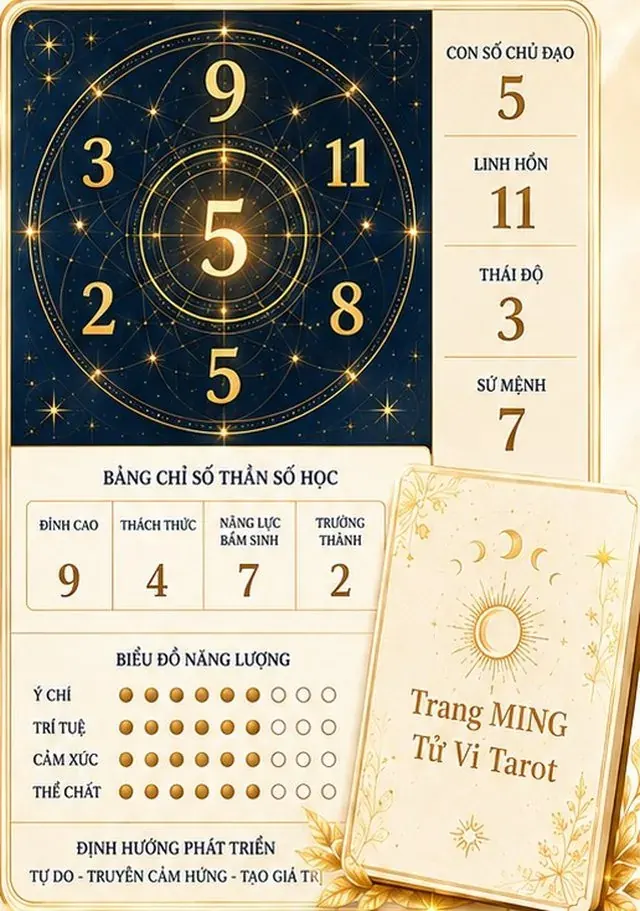 Minh họa Thần số học chuyên sâu